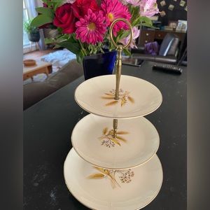 Vintage tiered tray
